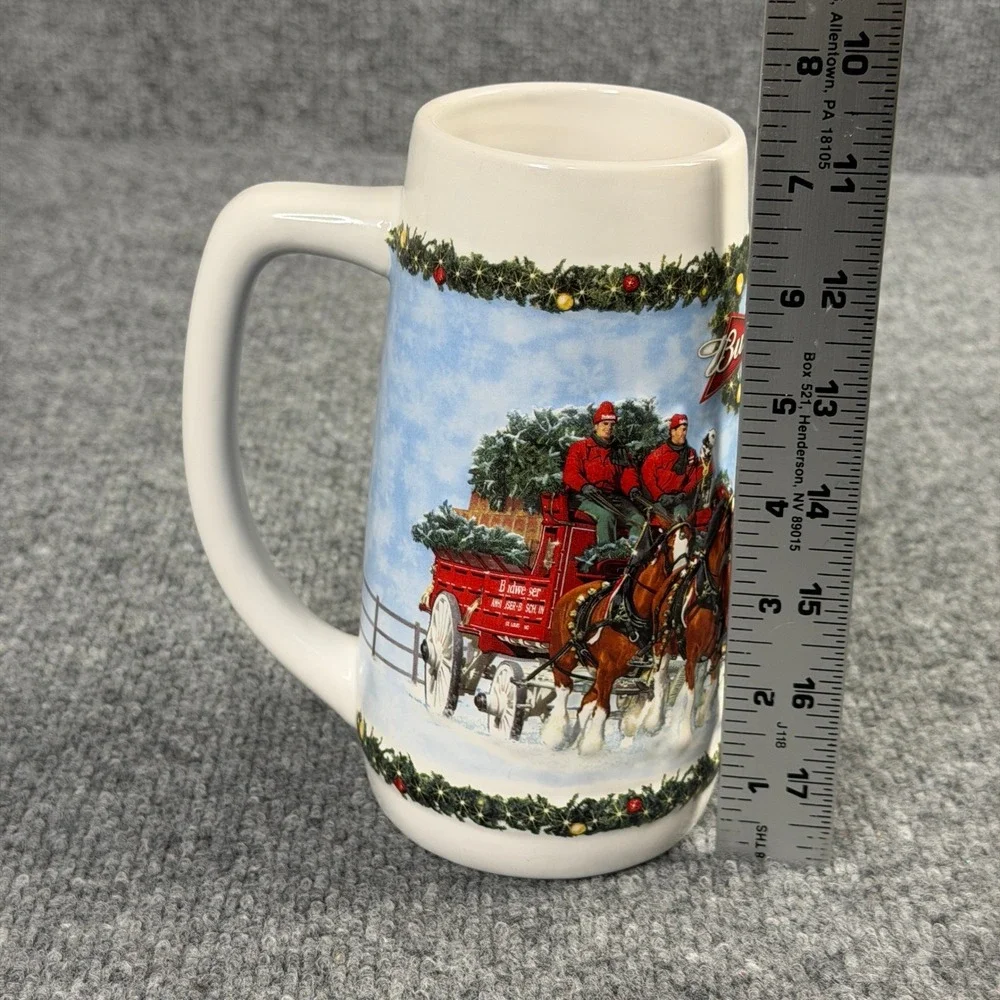 Budweiser 2009 Holiday Stein Clydesdales CS699 Collectible‎ Beer Mug Boxed